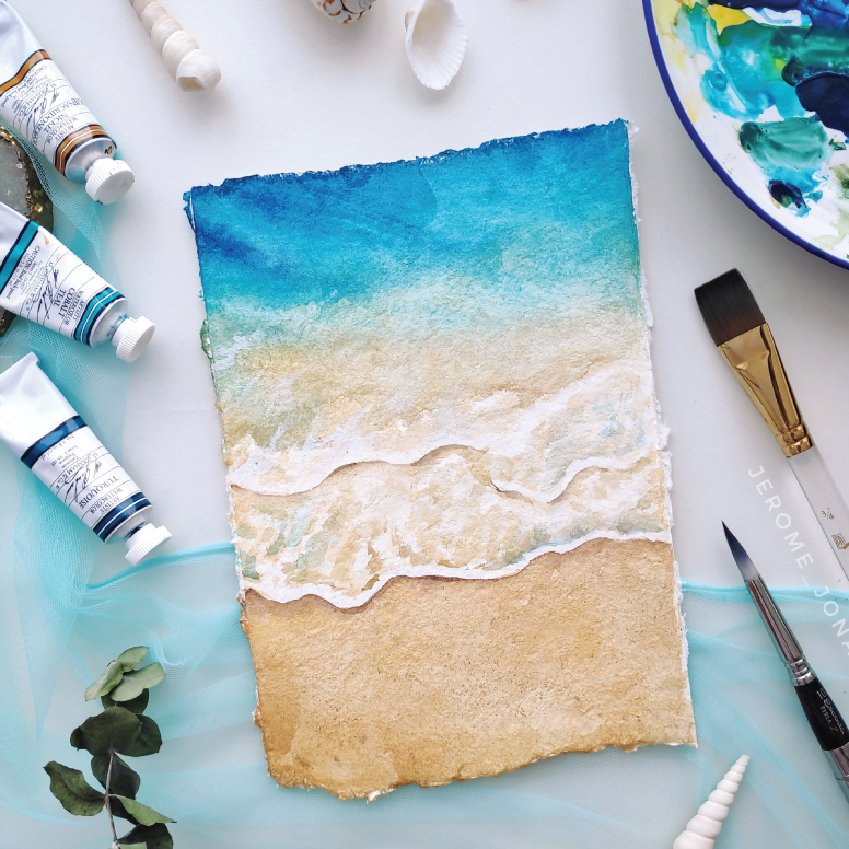 WATERCOLOUR SEASCAPEPOSTCARD PROJECT - TOOLART